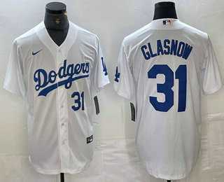 Men's Los Angeles Dodgers #31 Tyler Glasnow Number White Stitched Cool Base Nike Jersey,We sell and wholesale Men's Los Angeles Dodgers #31 Tyler Glasnow Number White Stitched Cool Base Nike Jersey on line form chian!
